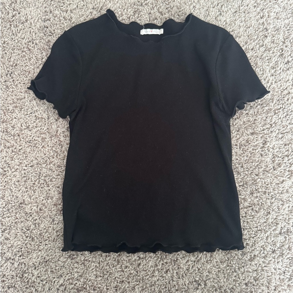 Black lettuce cut top